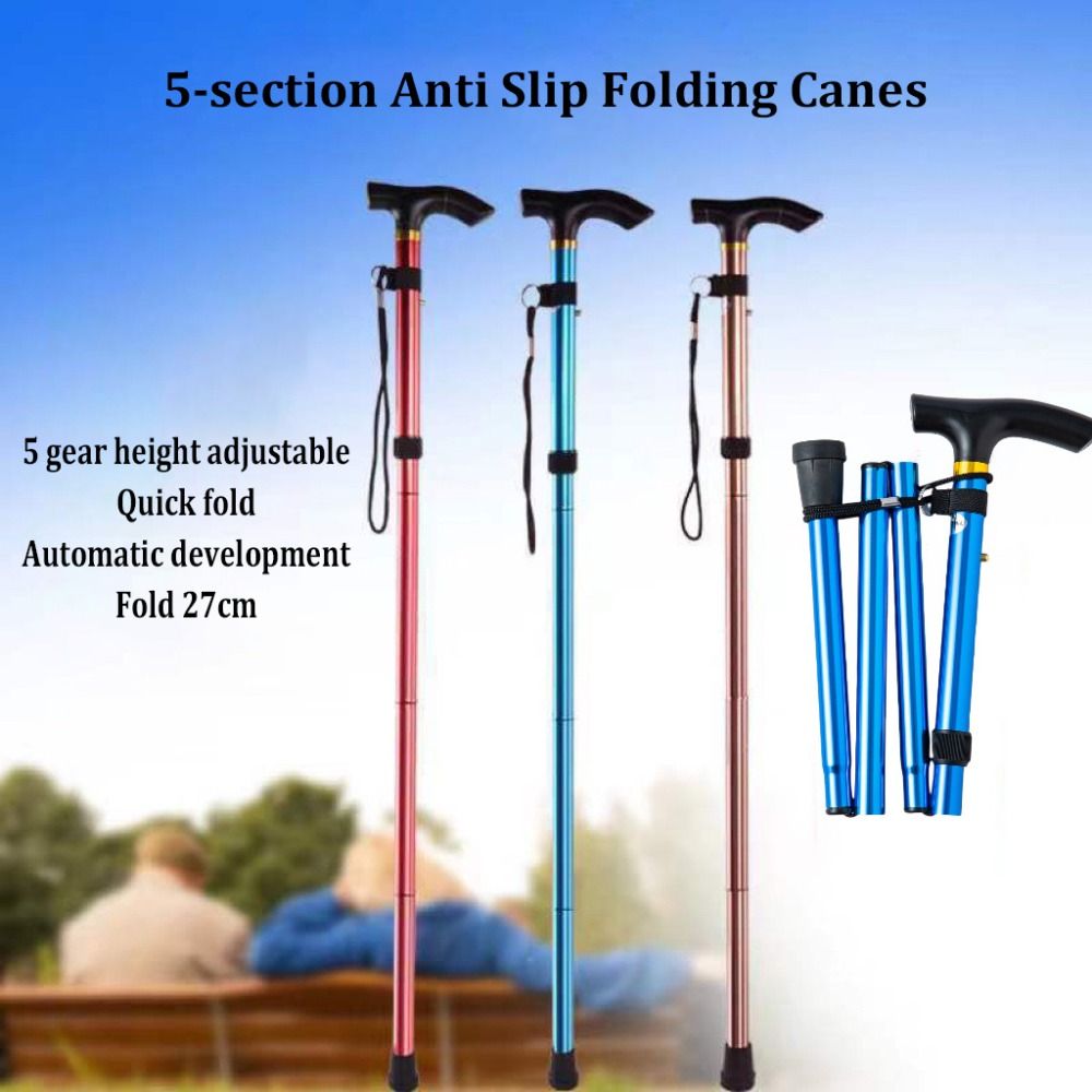 Trekking Pole Carbon - Lightweight Telescopic Trekking Stick 5-Section Strengthen