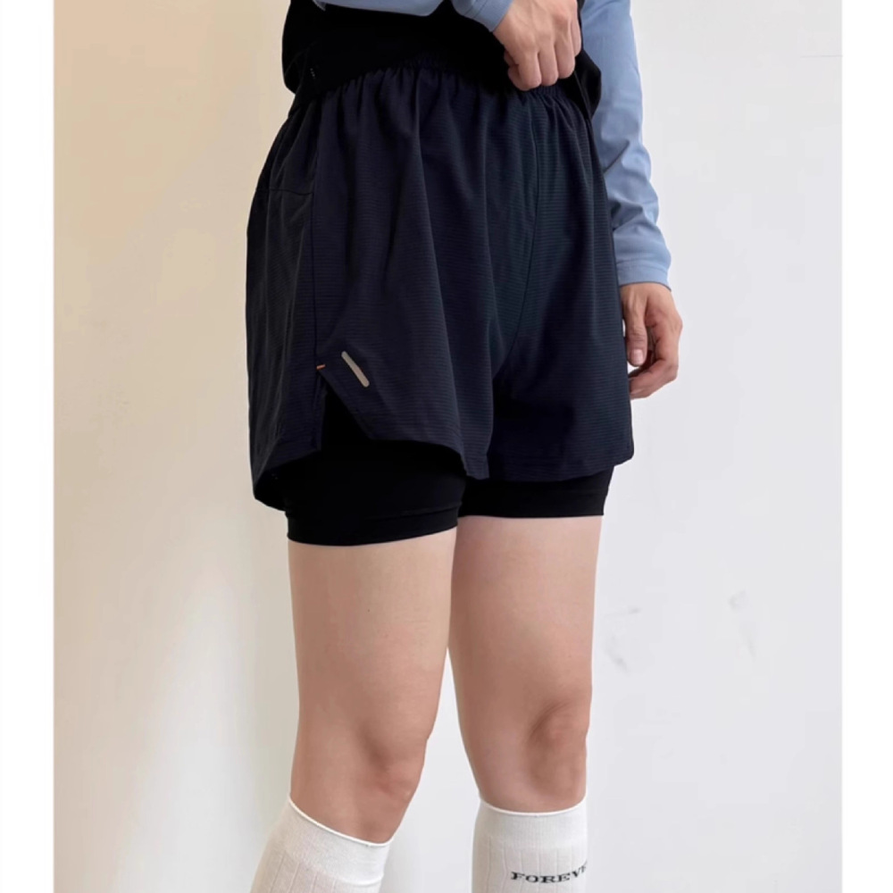 Women 2 In 1 Fitness Shorts Hi - Running Gear Junior review and price
